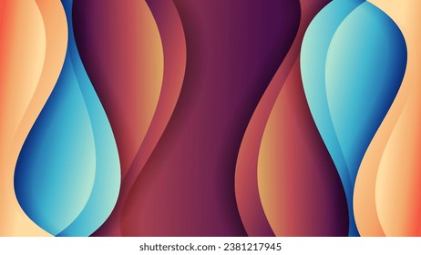 Abstract background with soft gradient color and dynamic shadow on background .Vector background for wallpaper. Eps 10