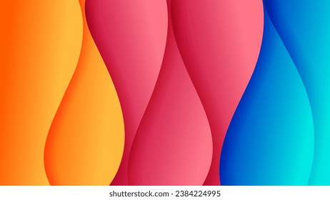 Abstract background with soft gradient color and dynamic shadow on background .Vector background for wallpaper. Eps 10