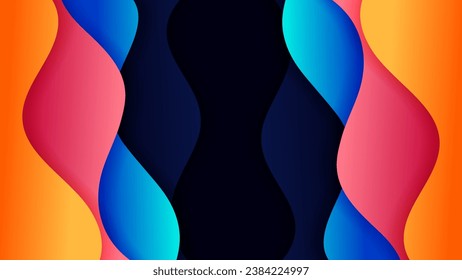 Fondo abstracto con color gradiente suave y sombra dinámica en el fondo .Vector fondo para fondo de fondo. Eps 10