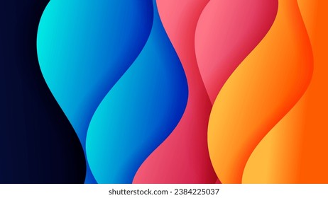 Abstract background with soft gradient color and dynamic shadow on background .Vector background for wallpaper. Eps 10