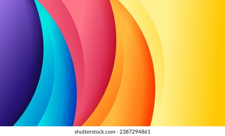 Abstract background with soft gradient color and dynamic shadow on background .Vector background for wallpaper. Eps 10