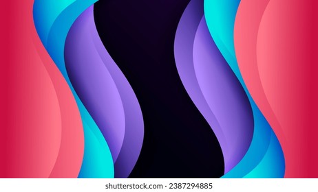 Abstract background with soft gradient color and dynamic shadow on background .Vector background for wallpaper. Eps 10