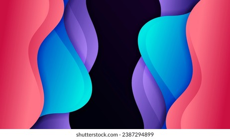 Abstract background with soft gradient color and dynamic shadow on background .Vector background for wallpaper. Eps 10