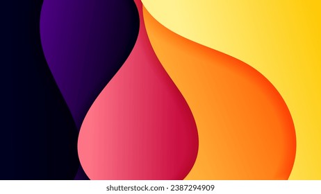 Abstract background with soft gradient color and dynamic shadow on background .Vector background for wallpaper. Eps 10