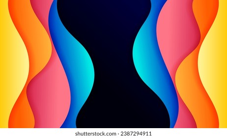 Abstract background with soft gradient color and dynamic shadow on background .Vector background for wallpaper. Eps 10