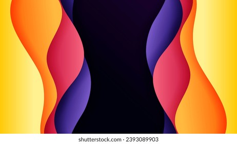 Abstract background with soft gradient color and dynamic shadow on background .Vector background for wallpaper. Eps 10