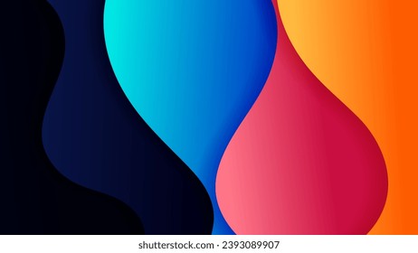 Abstract background with soft gradient color and dynamic shadow on background .Vector background for wallpaper. Eps 10