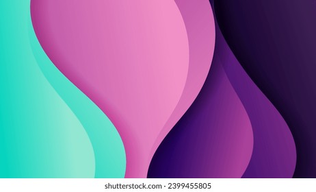 Abstract background with soft gradient color and dynamic shadow on background .Vector background for wallpaper. Eps 10