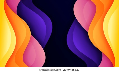 Abstract background with soft gradient color and dynamic shadow on background .Vector background for wallpaper. Eps 10