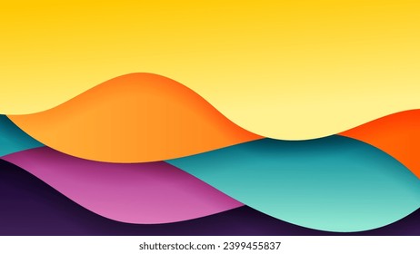 Abstract background with soft gradient color and dynamic shadow on background .Vector background for wallpaper. Eps 10