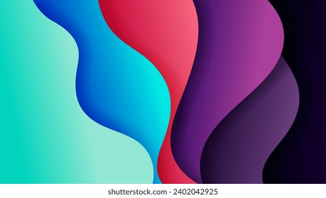 Abstract background with soft gradient color and dynamic shadow on background .Vector background for wallpaper. Eps 10