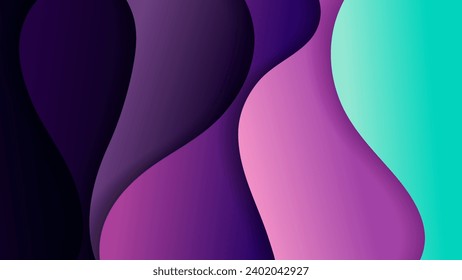 Abstract background with soft gradient color and dynamic shadow on background .Vector background for wallpaper. Eps 10