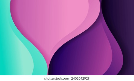 Abstract background with soft gradient color and dynamic shadow on background .Vector background for wallpaper. Eps 10
