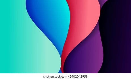 Abstract background with soft gradient color and dynamic shadow on background .Vector background for wallpaper. Eps 10
