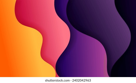 Abstract background with soft gradient color and dynamic shadow on background .Vector background for wallpaper. Eps 10