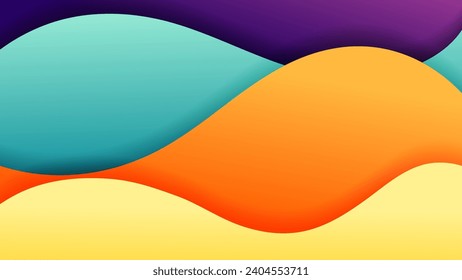 Abstract background with soft gradient color and dynamic shadow on background .Vector background for wallpaper. Eps 10