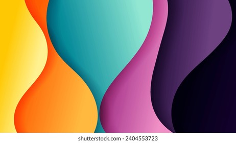 Abstract background with soft gradient color and dynamic shadow on background .Vector background for wallpaper. Eps 10