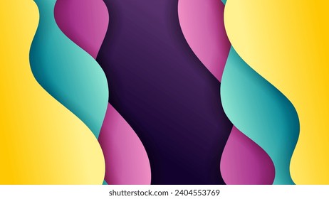 Abstract background with soft gradient color and dynamic shadow on background .Vector background for wallpaper. Eps 10