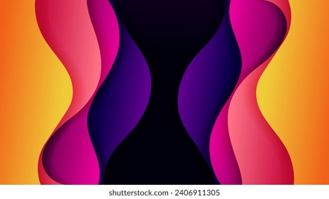 Abstract background with soft gradient color and dynamic shadow on background .Vector background for wallpaper. Eps 10