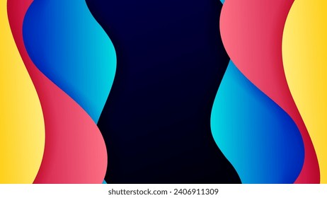 Abstract background with soft gradient color and dynamic shadow on background .Vector background for wallpaper. Eps 10