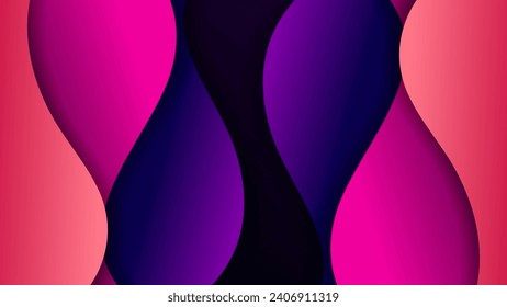 Abstract background with soft gradient color and dynamic shadow on background .Vector background for wallpaper. Eps 10