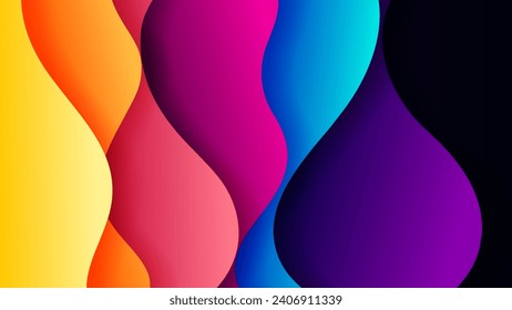 Abstract background with soft gradient color and dynamic shadow on background .Vector background for wallpaper. Eps 10