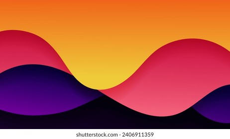 Fondo abstracto con color gradiente suave y sombra dinámica en el fondo .Vector fondo para fondo de fondo. Eps 10