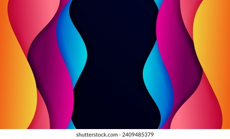 Abstract background with soft gradient color and dynamic shadow on background .Vector background for wallpaper. Eps 10