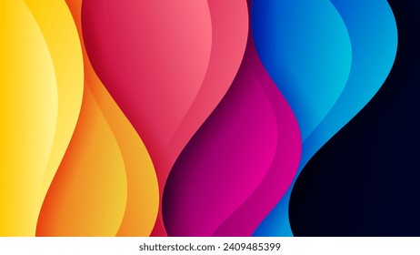 Abstract background with soft gradient color and dynamic shadow on background .Vector background for wallpaper. Eps 10