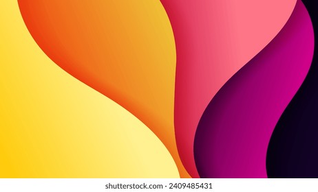 Abstract background with soft gradient color and dynamic shadow on background .Vector background for wallpaper. Eps 10