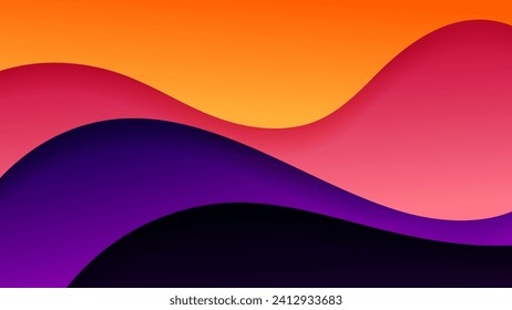 Abstract background with soft gradient color and dynamic shadow on background .Vector background for wallpaper. Eps 10