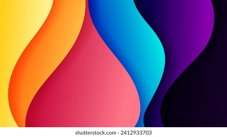 Fondo abstracto con color gradiente suave y sombra dinámica en el fondo .Vector fondo para fondo de fondo. Eps 10