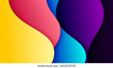 Abstract background with soft gradient color and dynamic shadow on background .Vector background for wallpaper. Eps 10