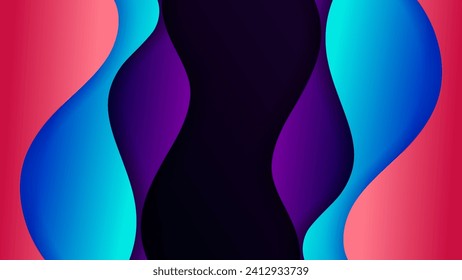Abstract background with soft gradient color and dynamic shadow on background .Vector background for wallpaper. Eps 10