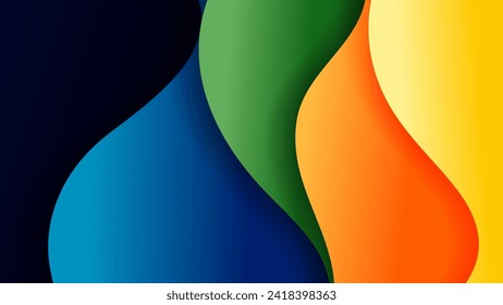 Abstract background with soft gradient color and dynamic shadow on background .Vector background for wallpaper. Eps 10