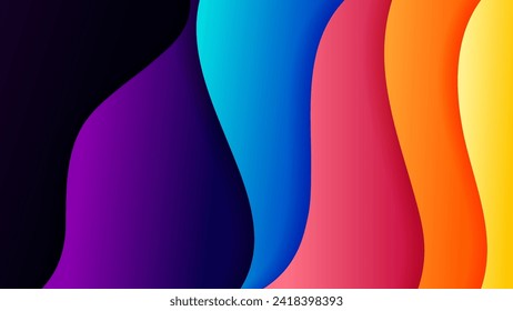 Abstract background with soft gradient color and dynamic shadow on background .Vector background for wallpaper. Eps 10