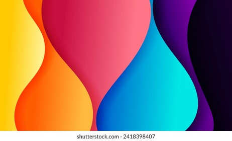 Abstract background with soft gradient color and dynamic shadow on background .Vector background for wallpaper. Eps 10