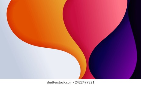 Abstract background with soft gradient color and dynamic shadow on background .Vector background for wallpaper. Eps 10