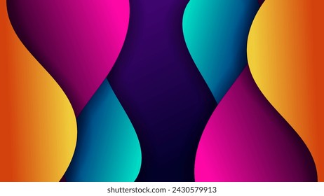 Abstract background with soft gradient color and dynamic shadow on background .Vector background for wallpaper. Eps 10
