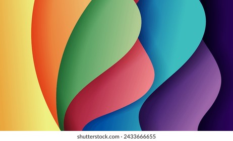 Abstract background with soft gradient color and dynamic shadow on background .Vector background for wallpaper. Eps 10