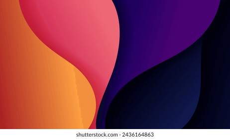 Fondo abstracto con el color suave del gradiente y la sombra dinámica en el fondo. Fondo del vector para el fondo de pantalla. Eps 10