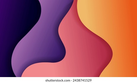 Fondo abstracto con el color suave del gradiente y la sombra dinámica en el fondo. Fondo del vector para el fondo de pantalla. Eps 10