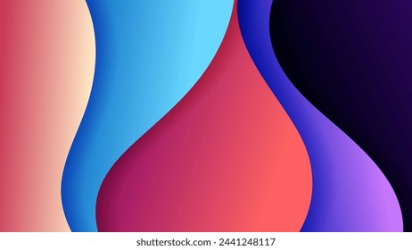 Fondo abstracto con el color suave del gradiente y la sombra dinámica en el fondo. Fondo del vector para el fondo de pantalla. Eps 10