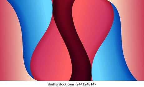 Abstract background with soft gradient color and dynamic shadow on background .Vector background for wallpaper. Eps 10