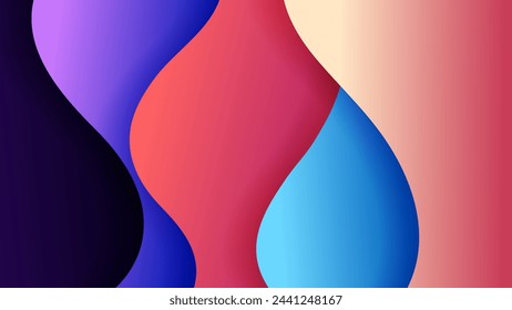 Abstract background with soft gradient color and dynamic shadow on background .Vector background for wallpaper. Eps 10