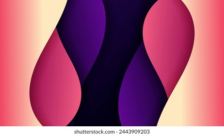 Abstract background with soft gradient color and dynamic shadow on background .Vector background for wallpaper. Eps 10