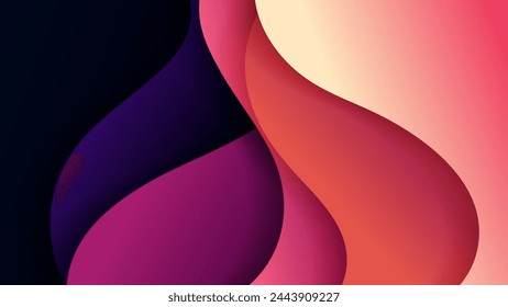 Abstract background with soft gradient color and dynamic shadow on background .Vector background for wallpaper. Eps 10