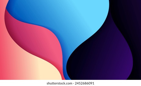 Fondo Abstractas con color de gradiente suave y sombra dinámica en el fondo. Fondo de Vector para el Fondo de pantalla. Eps 10