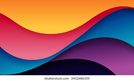 Abstract background with soft gradient color and dynamic shadow on background .Vector background for wallpaper. Eps 10