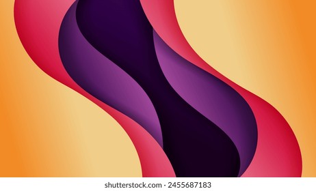 Abstract background with soft gradient color and dynamic shadow on background .Vector background for wallpaper. Eps 10